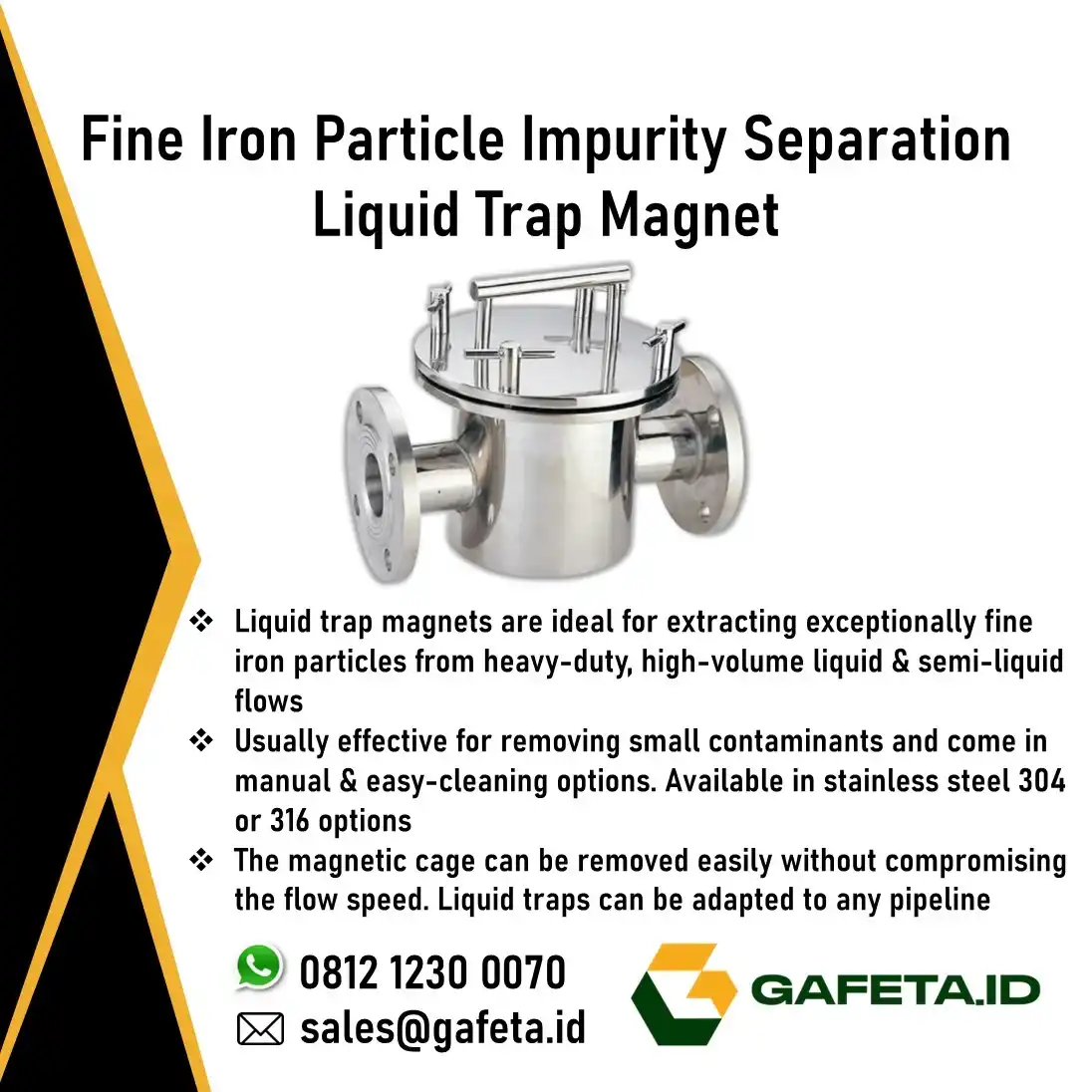 Jual Magnetic Liquid Trap: Solusi Bebas Kontaminasi Logam