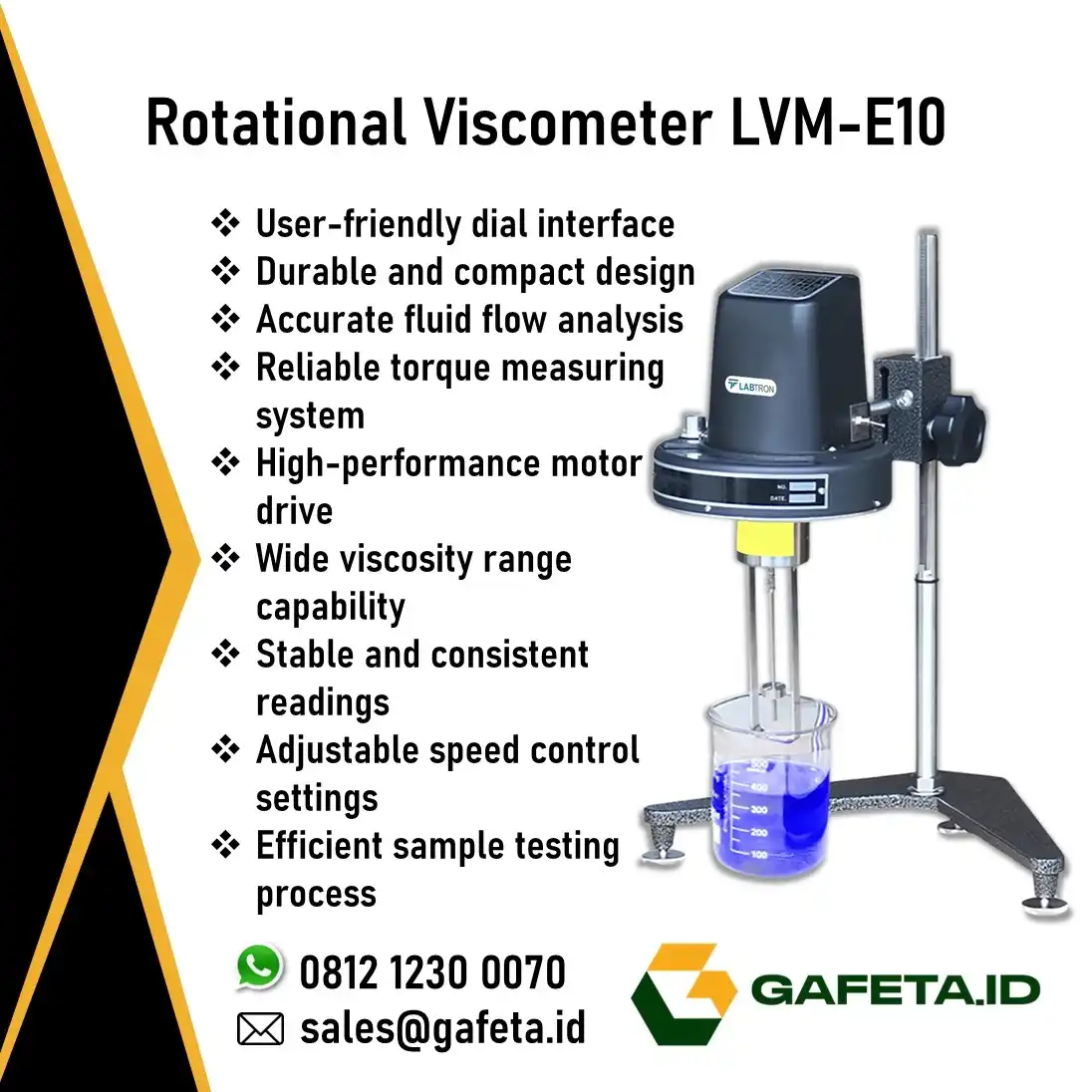 Jual Rotational Viscometer LVM-E10: Fitur, Spesifikasi, dan Harga