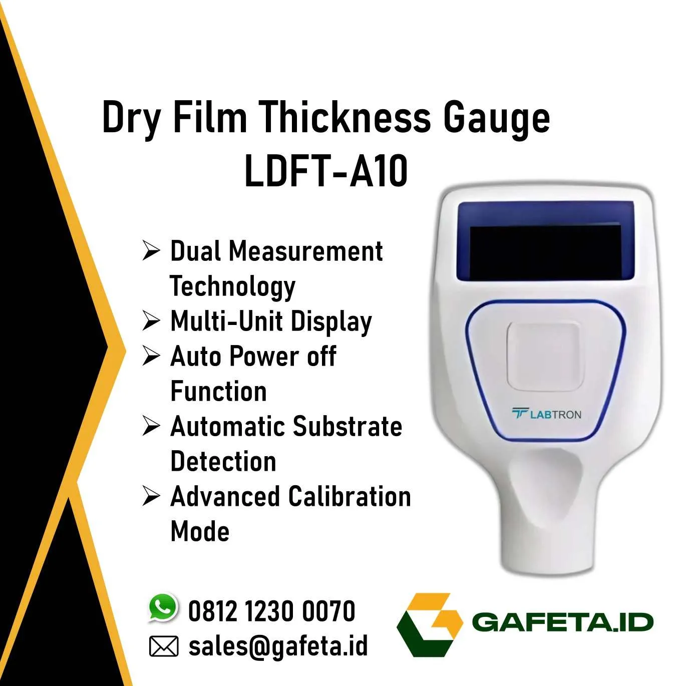 LDFT-A10 Dry Film Thickness Gauge - Ukur Ketebalan Coating Non Destruktif