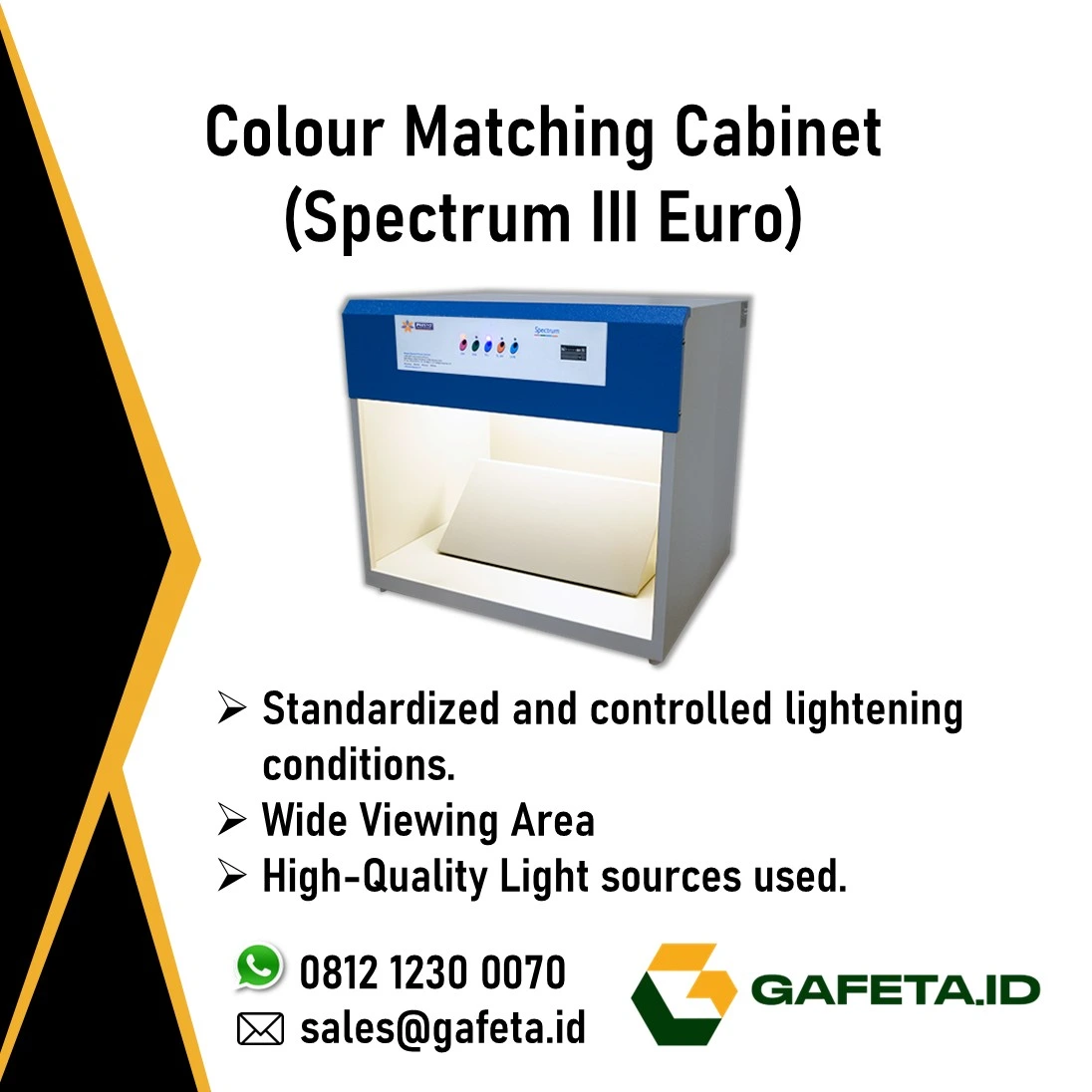 Jual Colour Matching Cabinet Spectrum EURO untuk Uji Warna