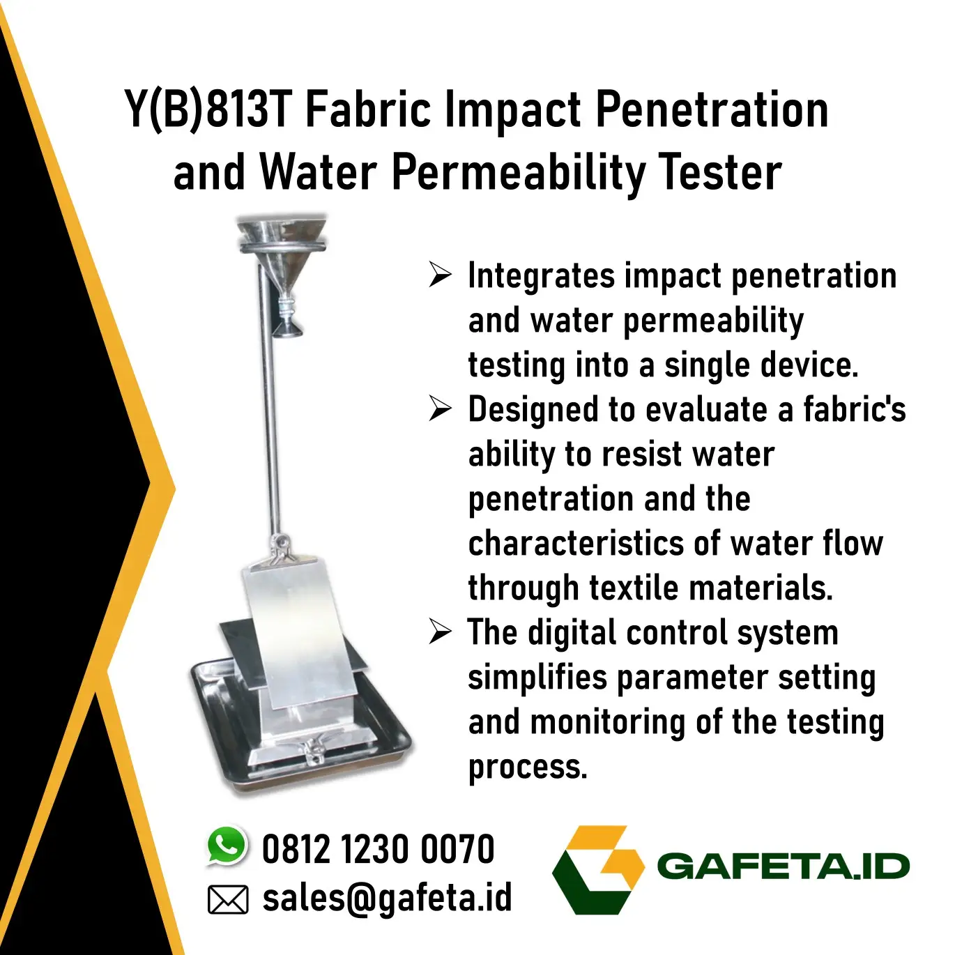 Jual AATCC 42 Fabric Impact Penetration Tester Y(B)813T
