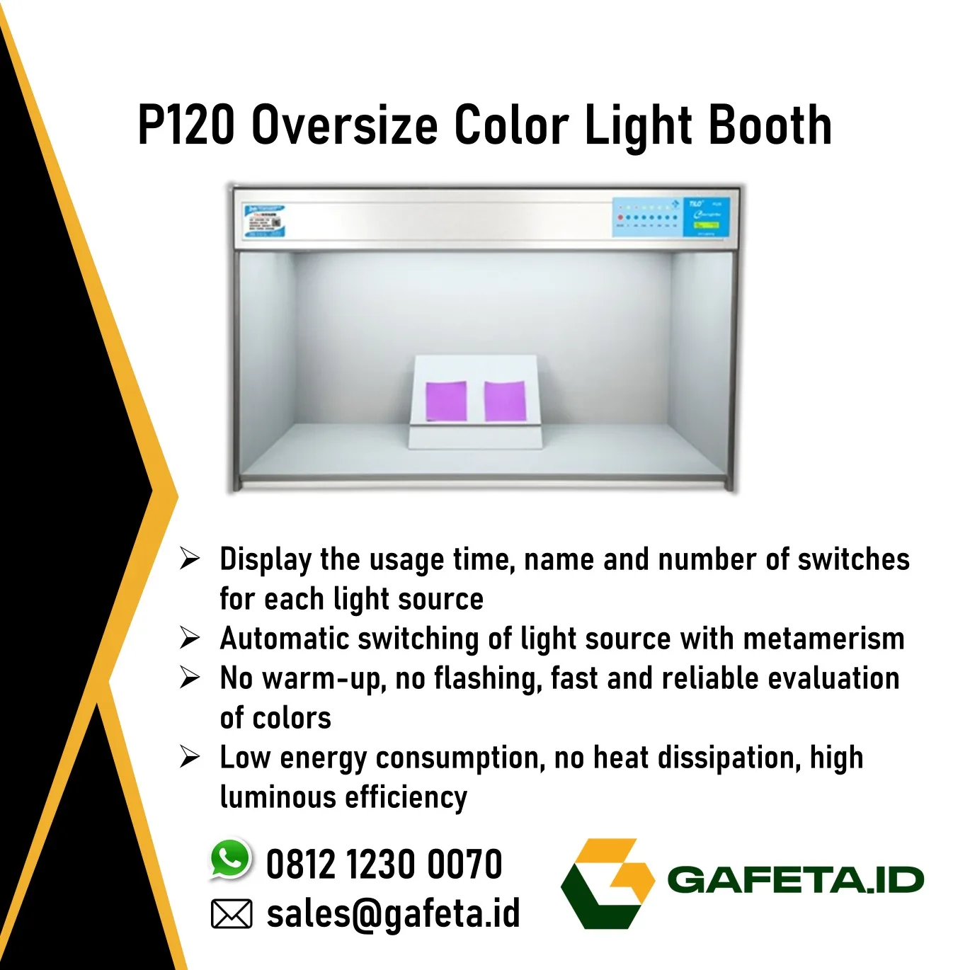 Jual TILO Color Light Booth P120 untuk Color Matching
