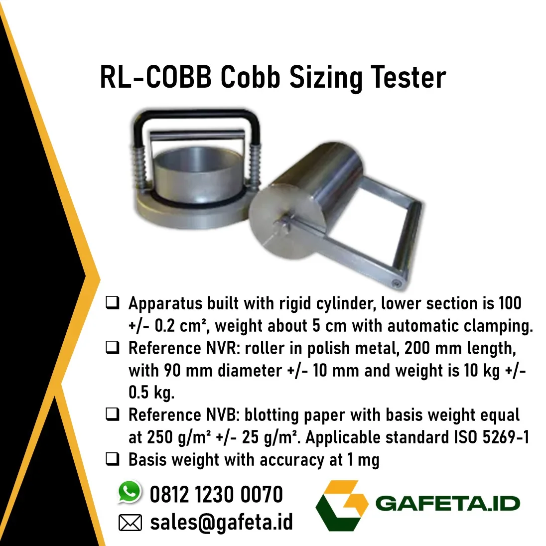 Cobb Absorption Tester