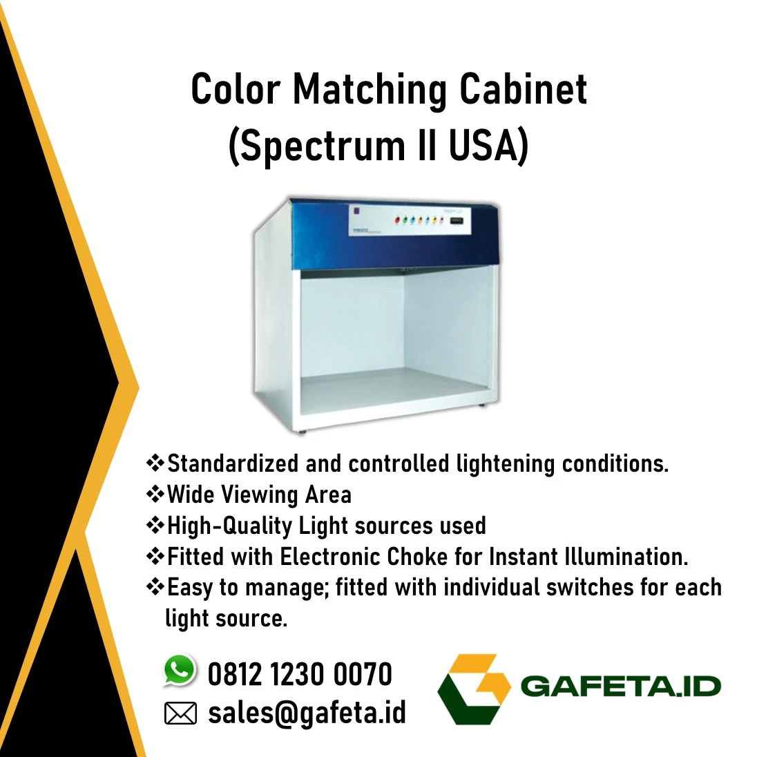 Colour Matching Cabinet - Spectrum I Prima Series untuk Color Matching